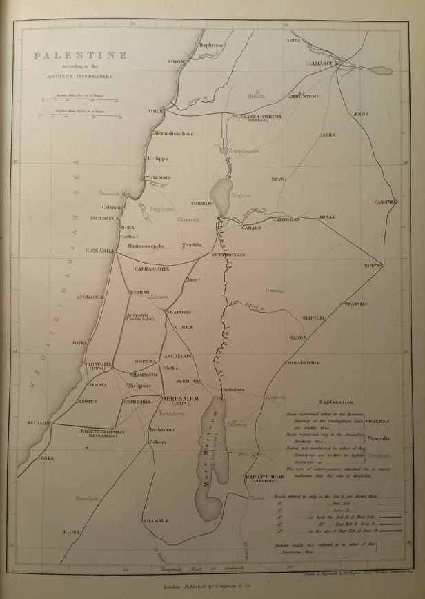 Map of Ancient Palestine