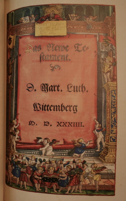 Martin Luther Minifigur Bibel gelb bible 