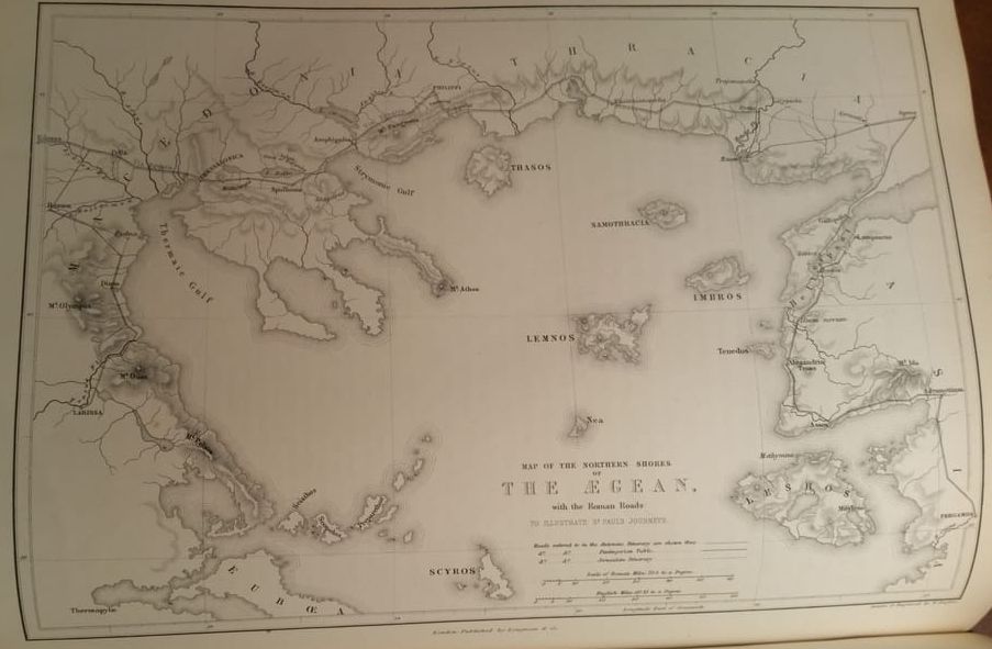 Map of the Aegean Sea