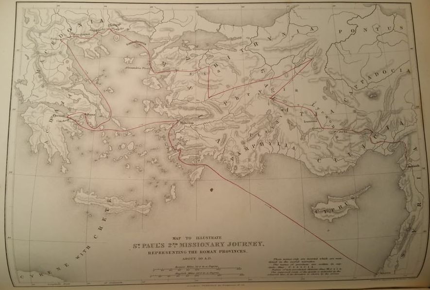Map of Paul's 2nd Journey